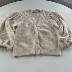 Lilla P Puff Sleeve Cardigan